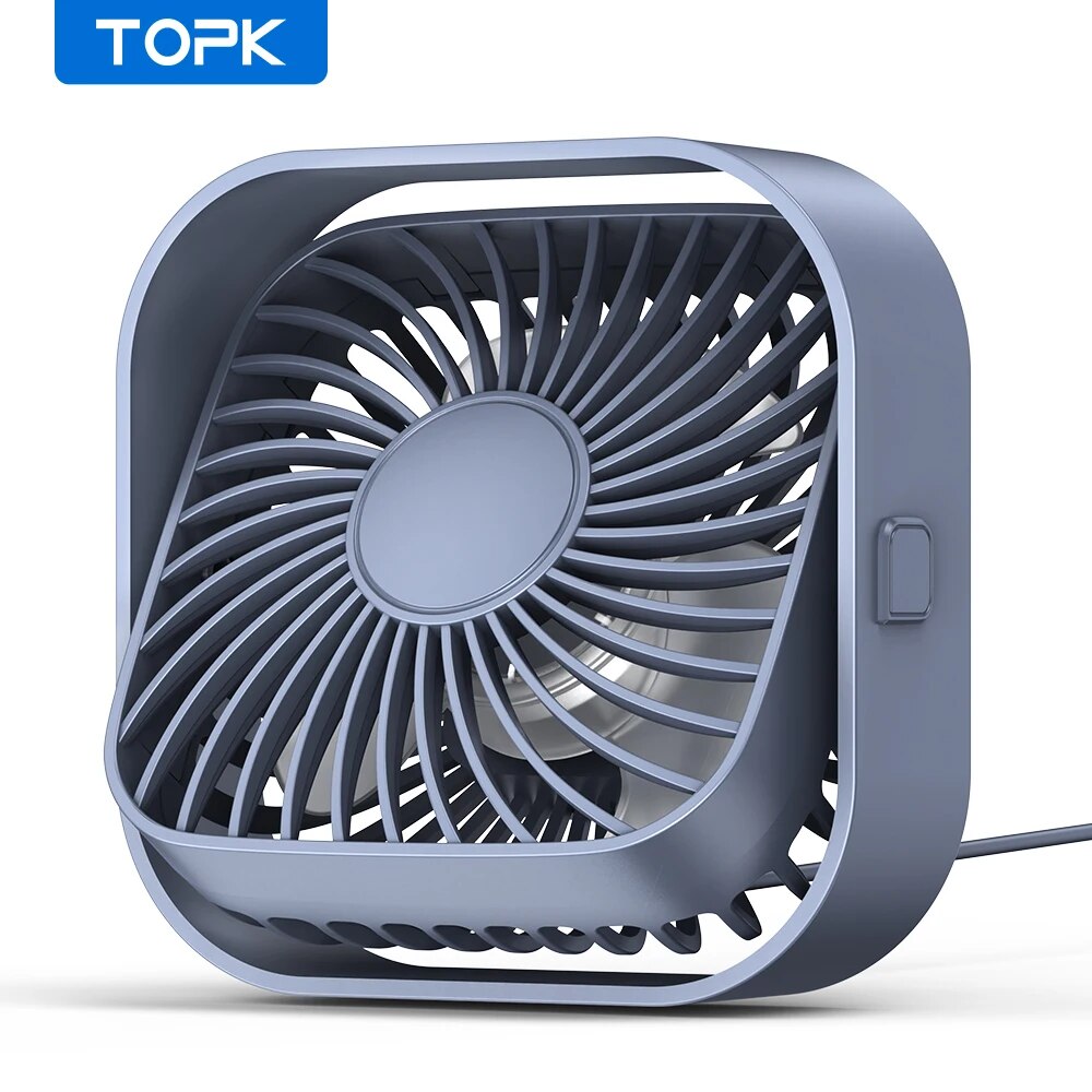 Fan Desk Small Usb - Topk kipas angin Meja USB, การไหลเวียนของอากาศที่แข็งแกร่งและการทำงานที่เงียบ,