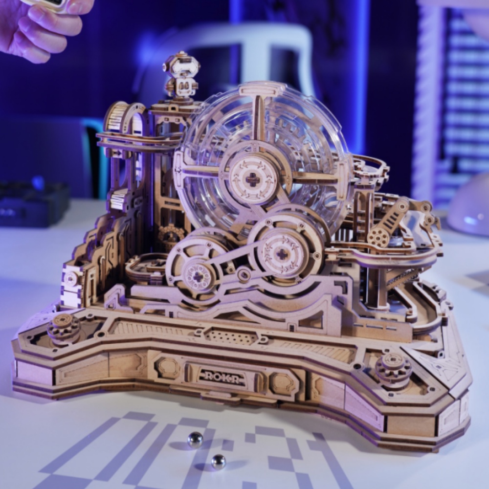 Desk Setup Gear - ชุดประกอบโมเดลพินบอล Robotime Rokr รุ่น Gear Ball