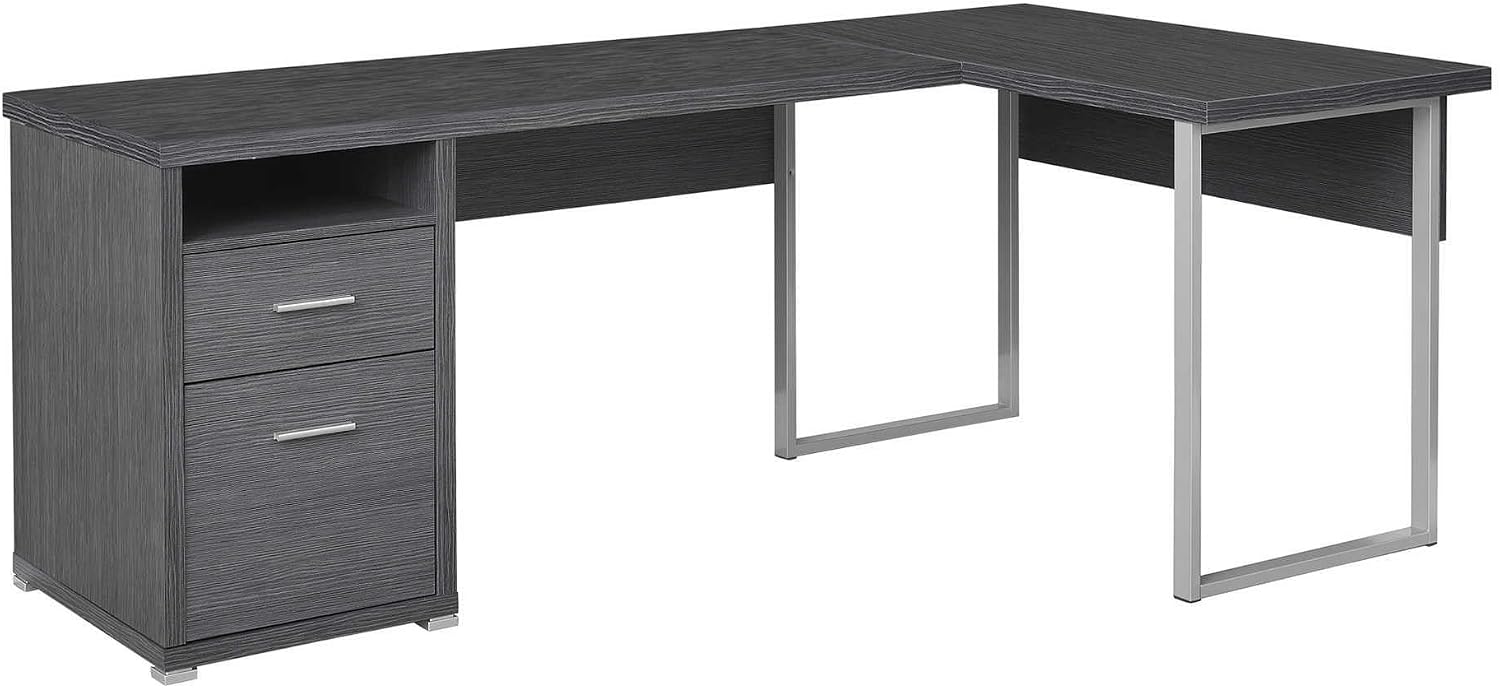 Desk Setup L Shaped - I 7257 โต๊ะคอมพิวเตอร์, โฮมออฟฟิศ, แบบเข้ามุม, ติดตั้งด้านซ้าย,