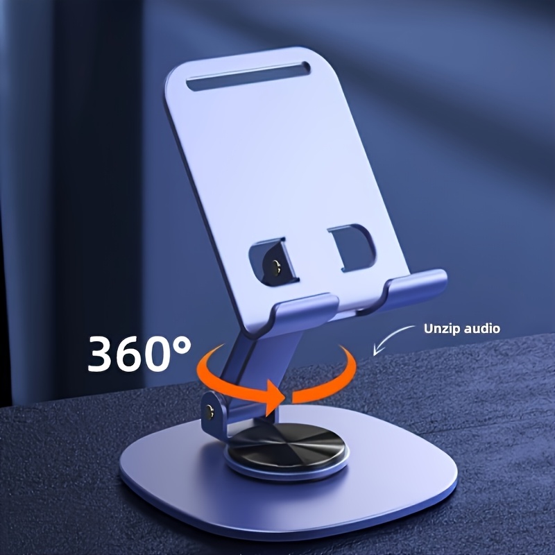 Desk Setup Gear - ขาตั้งโทรศัพท์แบบพับได้ ทำจากโลหะ แข็งแรง ทนทาน 360 °