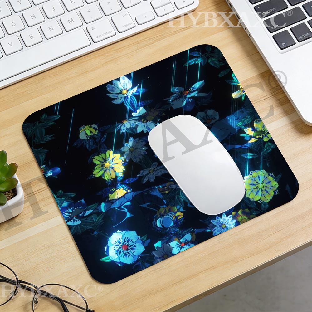 Desk Setup Background - HYBXAXC แผ่นรองเมาส์ลายดอกไม้สีเข้มสำหรับสำนักงานหรือที่บ้าน, แผ่นรองเมาส์ทันสมัยสำหรับการจัดวางอุปกรณ์ทำงาน, อุปกรณ์เสริมคอมพิวเตอร์