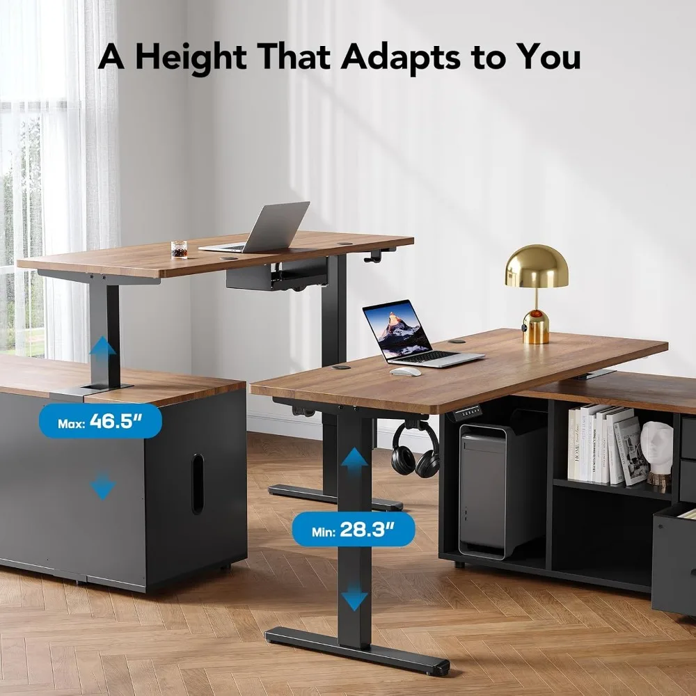 HUANUO โต๊ะทำงานทรงตัว L ขนาด  - Desk Setup L Shaped บทวิจารณ์และราคา