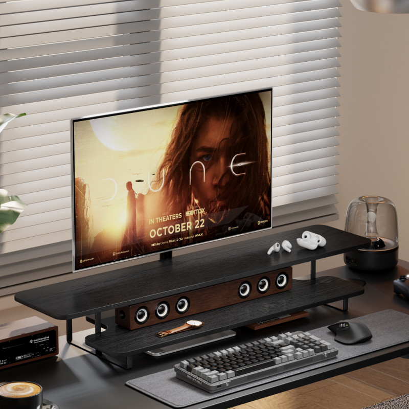 ขาตั้งจอคอมพิวเตอร์แบบยกสูง วั - Desk Setup Monitor And Laptop บทวิจารณ์และราคา
