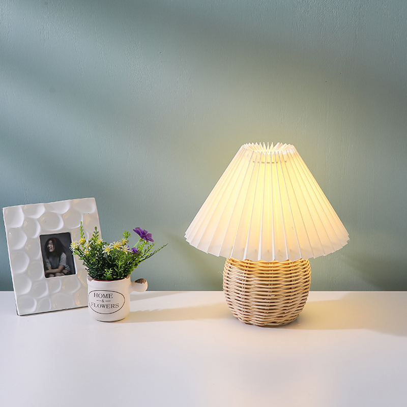 SCKDAY LED โคมไฟตั้งโต๊ะแบบจีบ - Desk Setup Vintage บทวิจารณ์และราคา