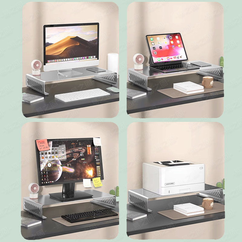 ขาตั้งจอคอมพิวเตอร์แบบยกสูง ช่ - Desk Setup Monitor And Laptop บทวิจารณ์และราคา