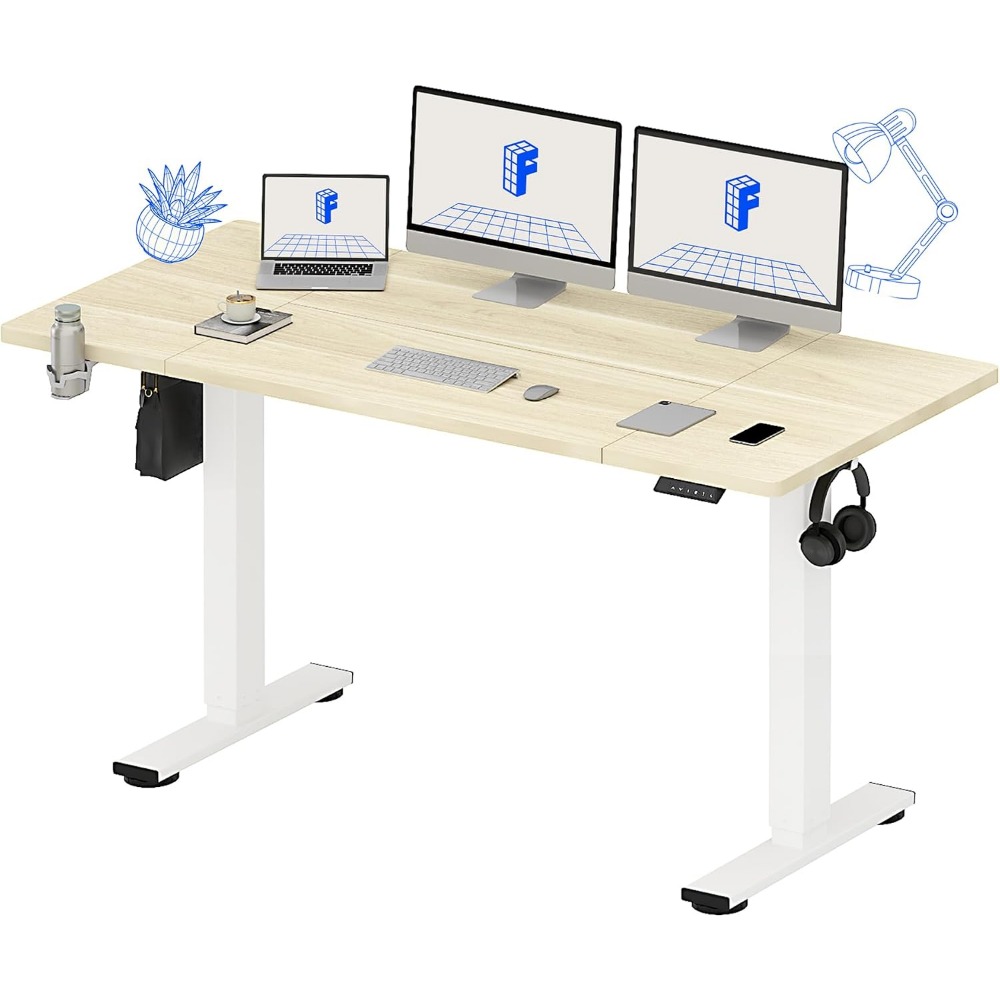 FLEXISPOT โต๊ะยืนไฟฟ้าขนาด 63x - Desk Setup For Office บทวิจารณ์และราคา