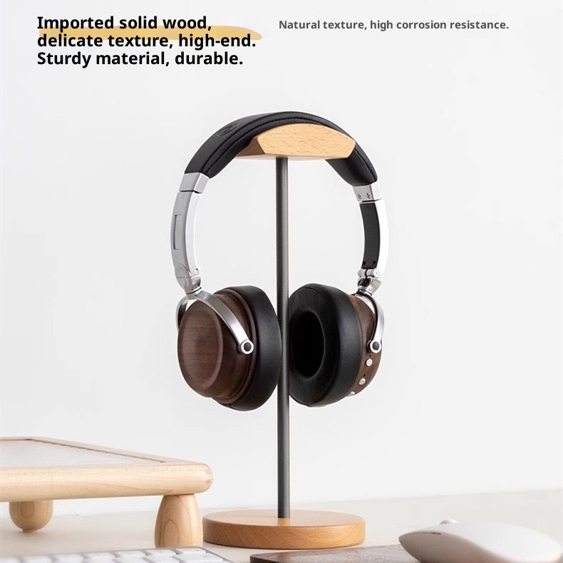 ขาตั้งหูฟังไม้แบล็ควอลนัทและอะ - Headphone Hook Under บทวิจารณ์และราคา