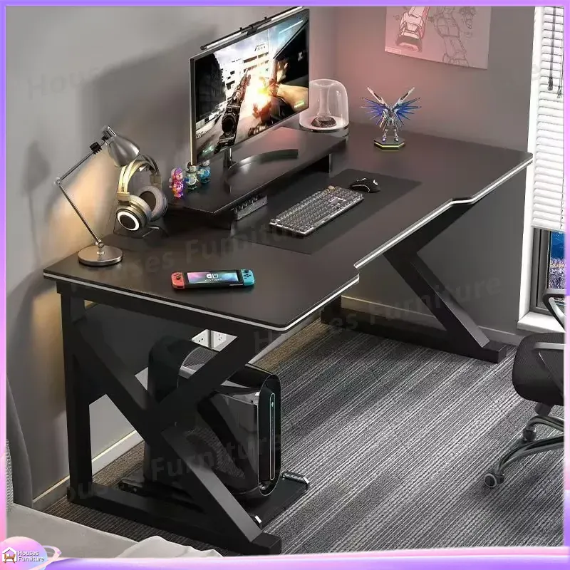 โต๊ะเกมมิ่งคาเฟ่เมทัลสีดำ โต๊ะ - Desk Setup L Shaped บทวิจารณ์และราคา