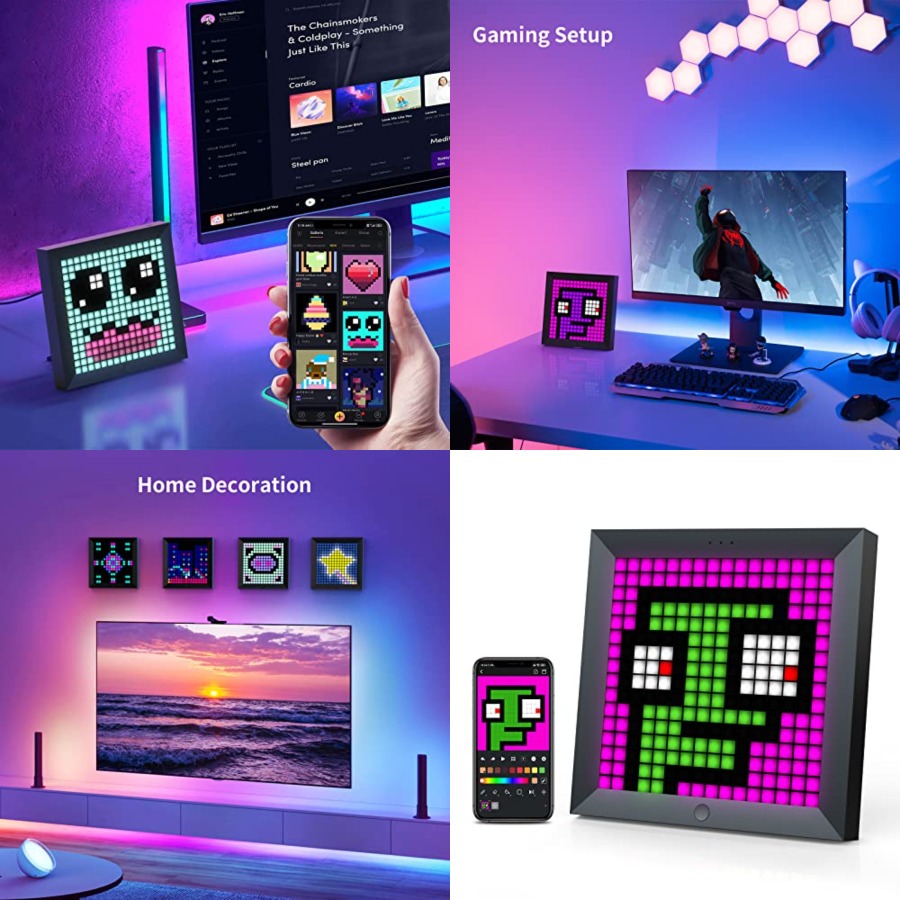 แผงแสดงผลพิกเซลไฟ LED เหมาะสำห - Desk Setup With Tv บทวิจารณ์และราคา