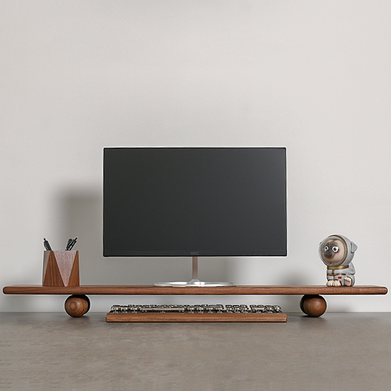 แท่นวางจอคอมพิวเตอร์ไม้แท้ ขาต - Desk Setup Monitor And Laptop บทวิจารณ์และราคา