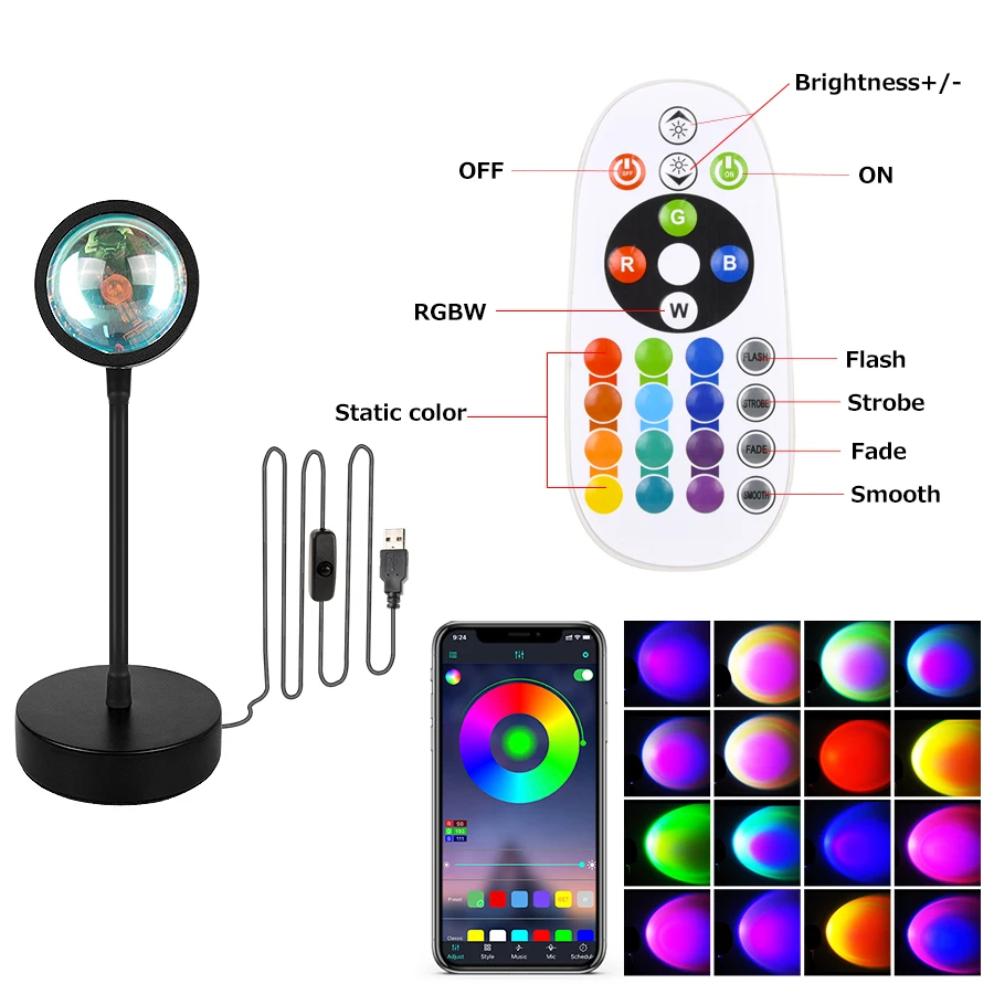 เครื่องฉายภาพพระอาทิตย์ตกดินโค - Desk Setup Background บทวิจารณ์และราคา