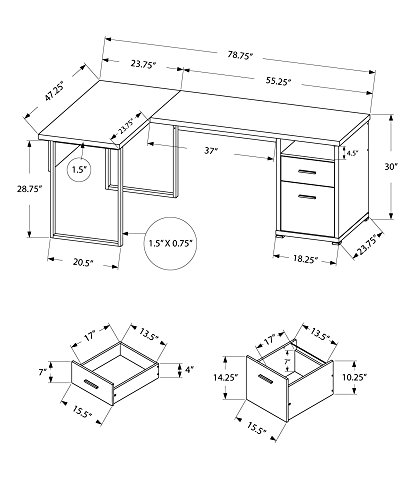 โต๊ะคอมพิวเตอร์ I 7257, สำหรับ - Desk Setup L Shaped บทวิจารณ์และราคา
