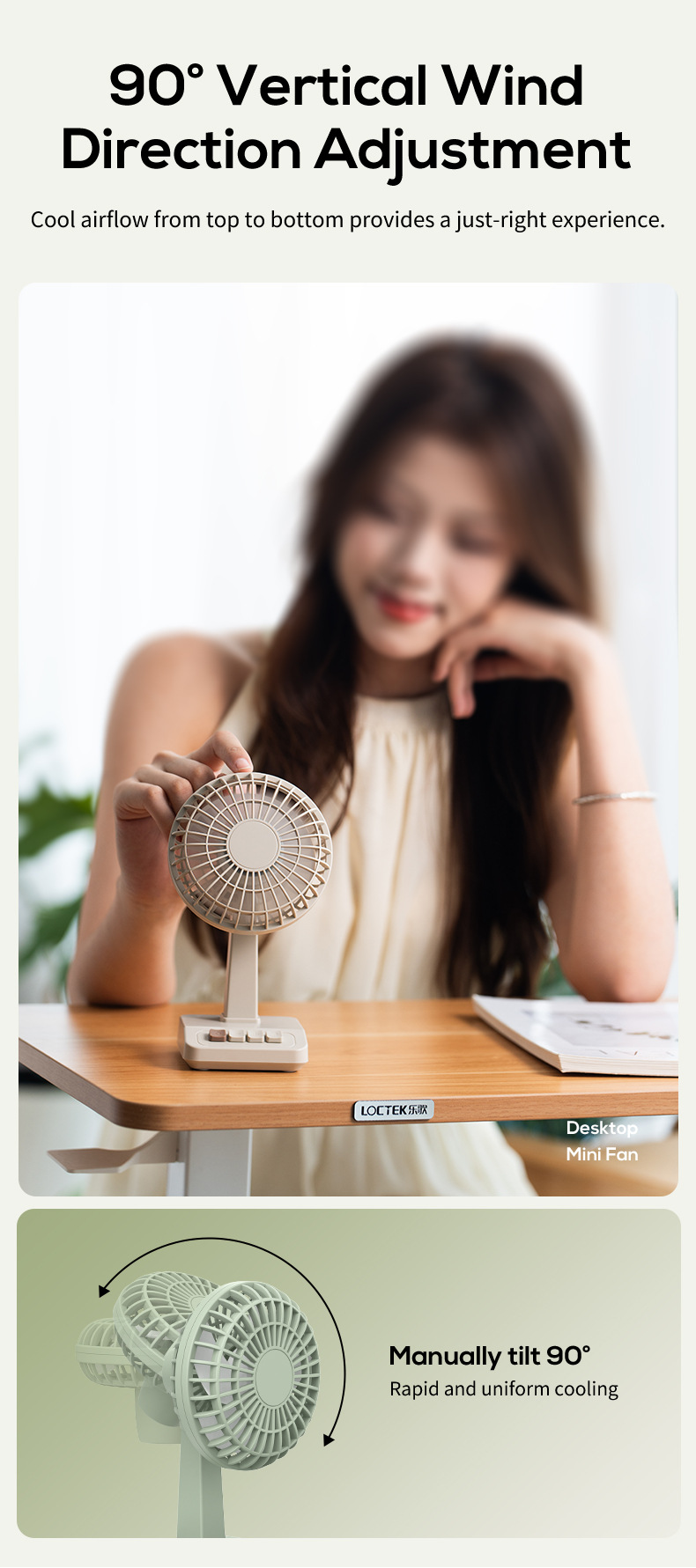 พัดลมตั้งโต๊ะแบบย้อนยุค รุ่นให - Fan Desk Small Usb บทวิจารณ์และราคา