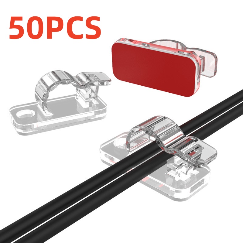 คลิปจัดระเบียบสายเคเบิล 10/50  - Desk Setup Cable Management บทวิจารณ์และราคา