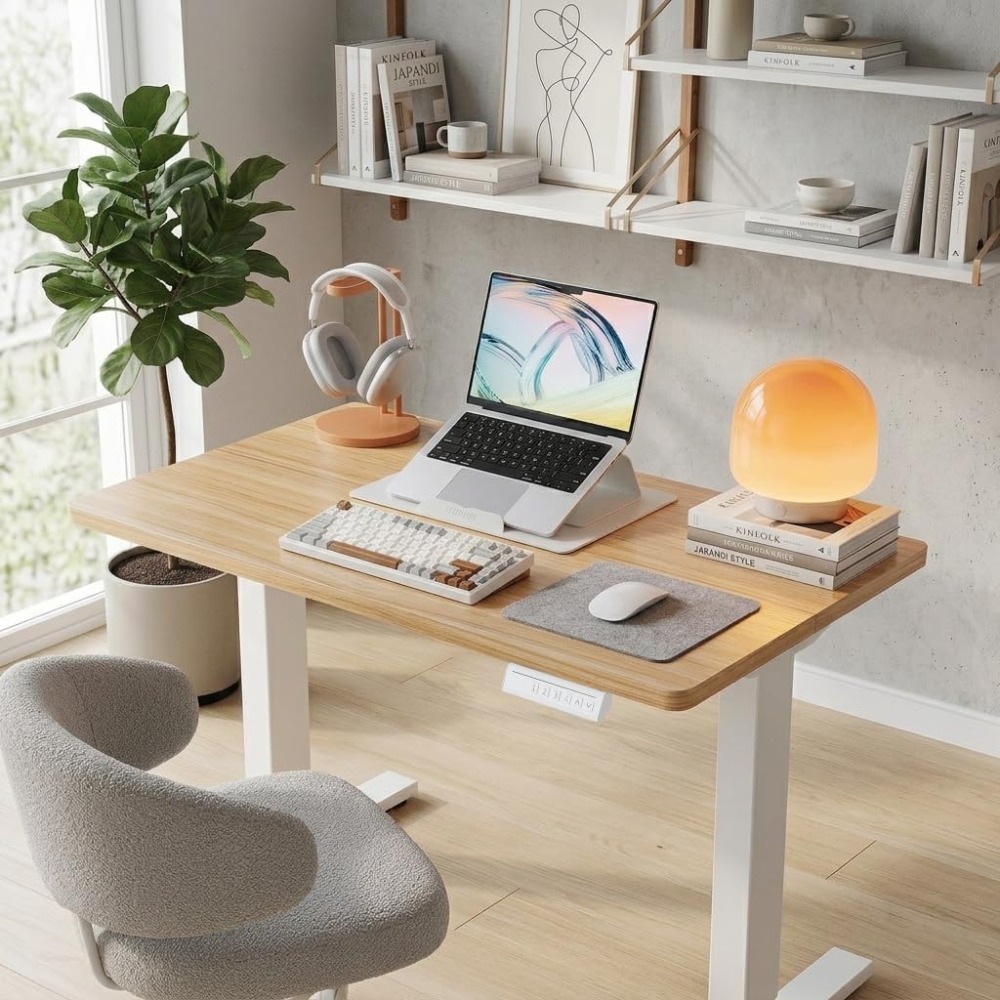 โต๊ะทำงานไฟฟ้าขนาดเล็ก ปรับระด - Desk Setup L Shaped บทวิจารณ์และราคา