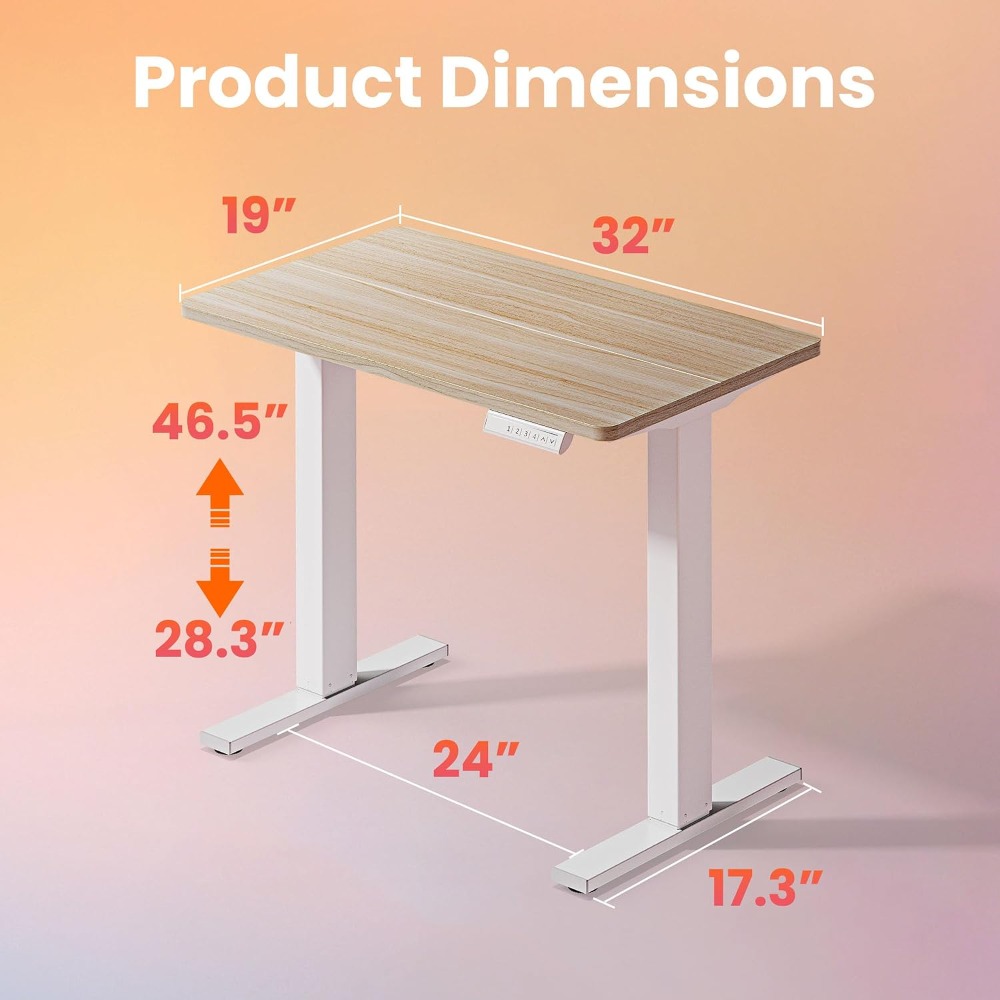 โต๊ะทำงานไฟฟ้าขนาดเล็ก ปรับระด - Desk Setup L Shaped บทวิจารณ์และราคา
