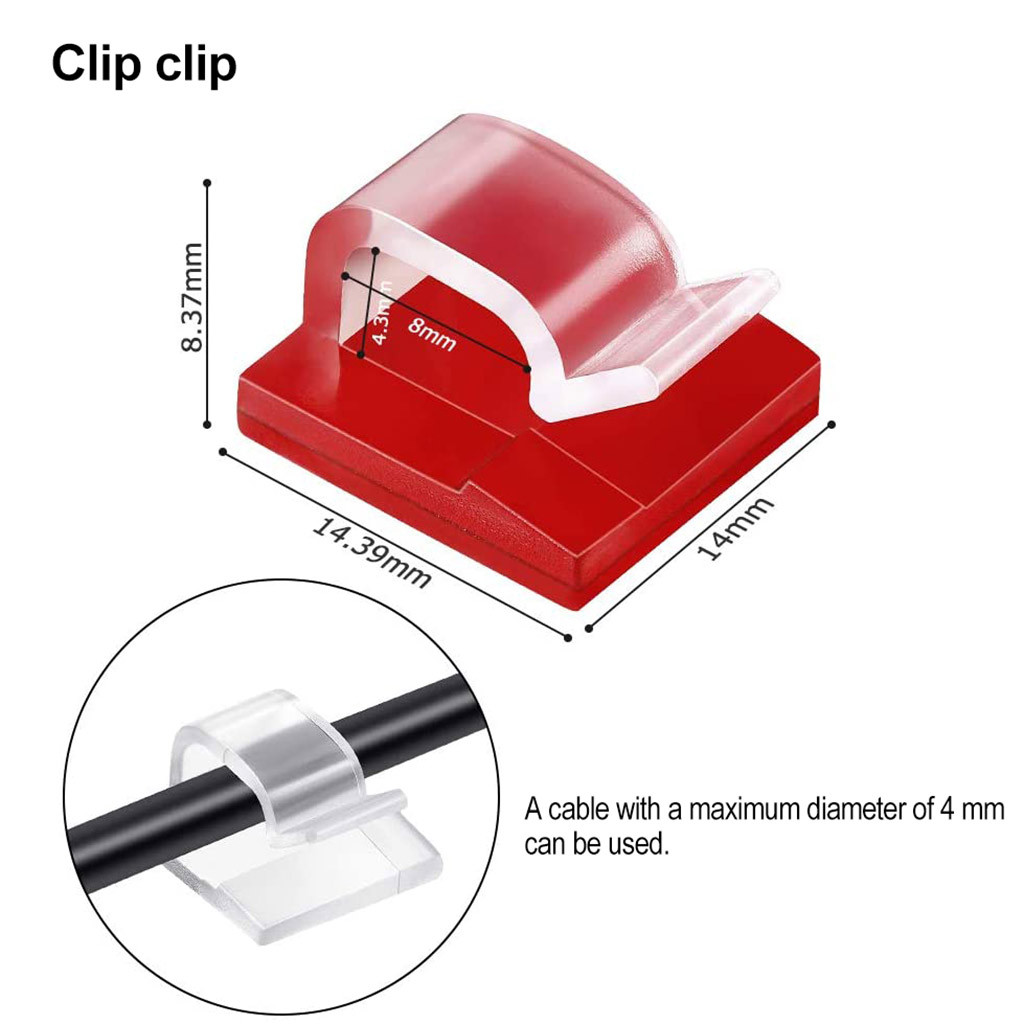 10/20/50PCS CABLE Organizer คล - Desk Setup Cable Management บทวิจารณ์และราคา