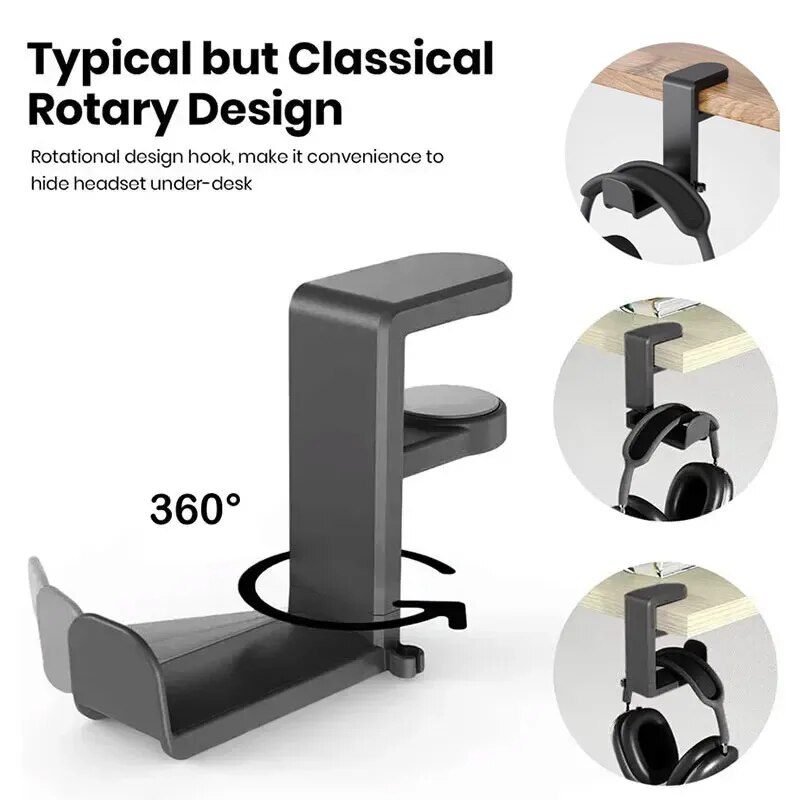 ที่ยึดหูฟังแบบหนีบโต๊ะ ไม่ต้อง - Headphone Hook Under บทวิจารณ์และราคา