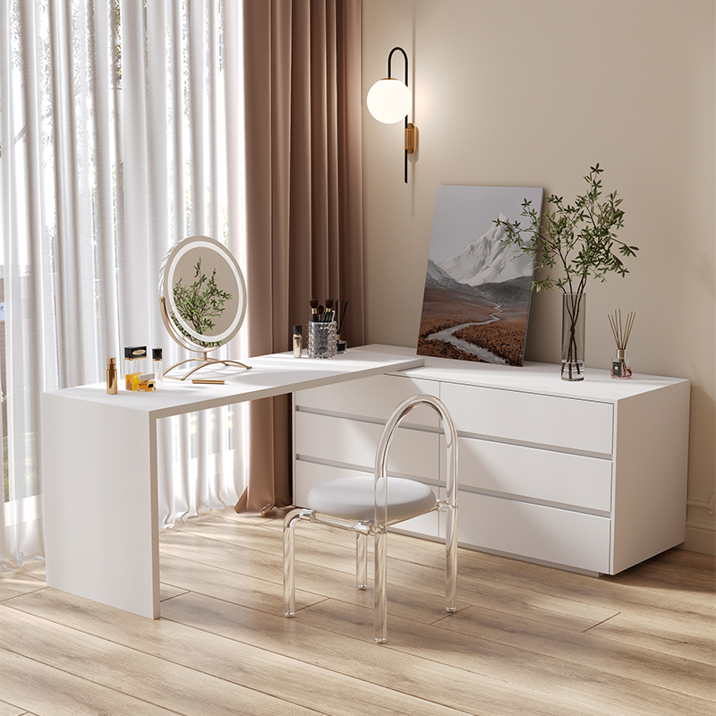 โต๊ะเครื่องแป้งอเนกประสงค์รูปต - Desk Setup L Shaped บทวิจารณ์และราคา
