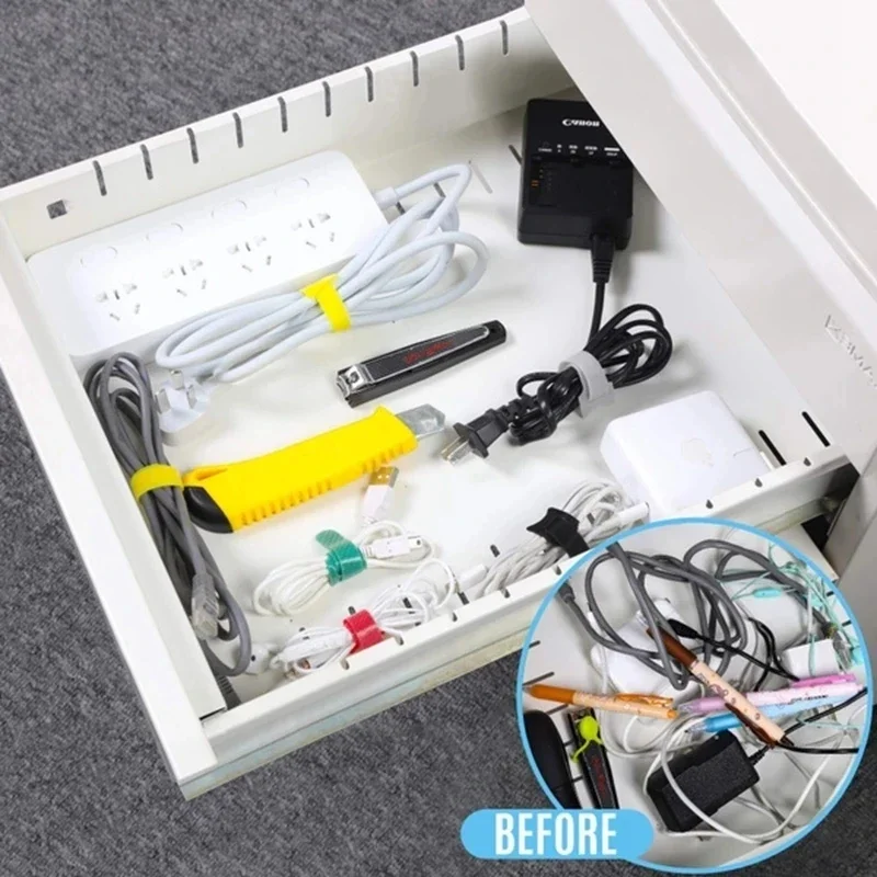 10/30/50PCS สาย USB ออแกไนเซอร - Desk Setup Cable Management บทวิจารณ์และราคา