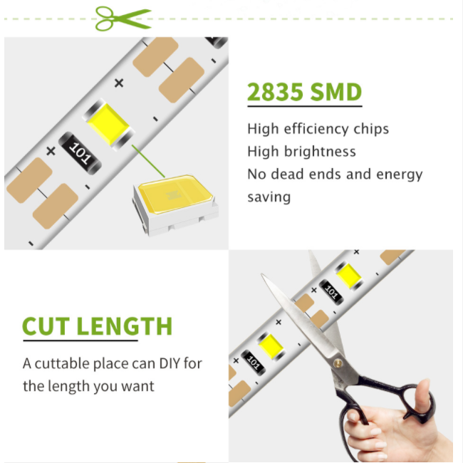 ไฟ LED แบบเส้น USB 2835SMD DC5 - Desk Setup Background บทวิจารณ์และราคา