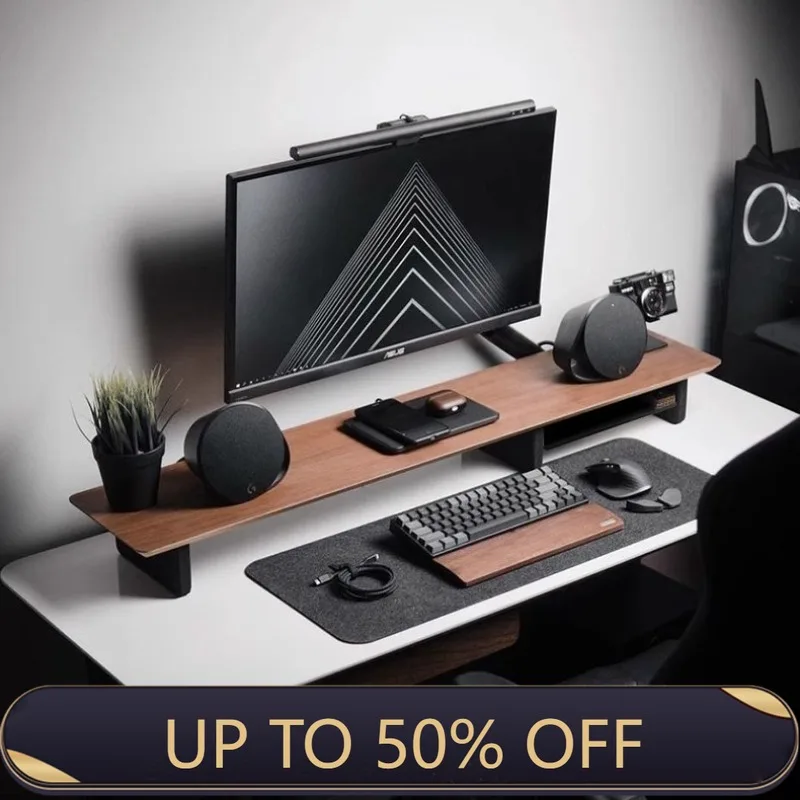 ชั้นวางเพิ่มความสูงสำหรับจอภาพ - Desk Setup Living Room บทวิจารณ์และราคา
