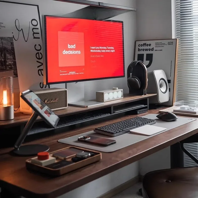 ชั้นวางเพิ่มความสูงสำหรับจอภาพ - Desk Setup Living Room บทวิจารณ์และราคา