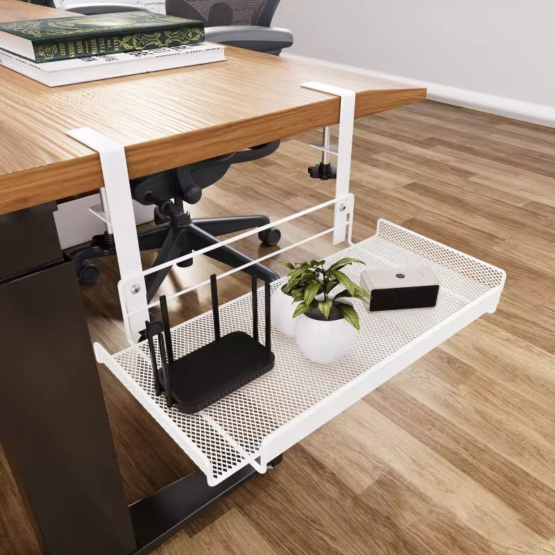 ถาดจัดการสายไฟใต้โต๊ะทำจากเหล็ - Desk Setup Gear บทวิจารณ์และราคา