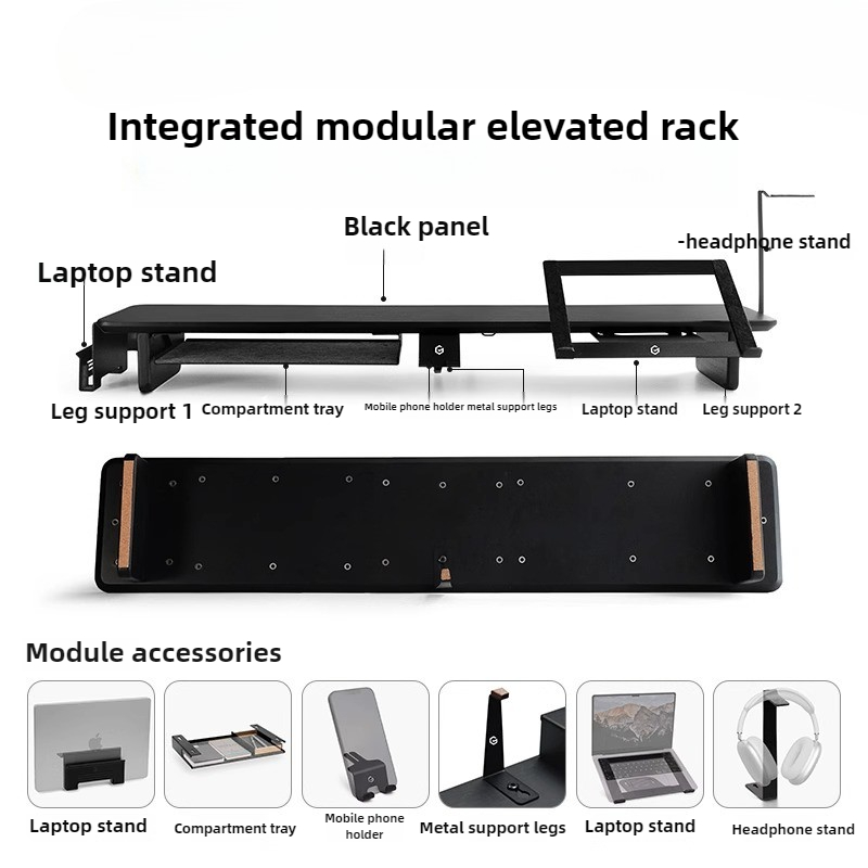 ขาตั้งจอภาพแบบแยกส่วน ที่วางอุ - Desk Setup Monitor And Laptop บทวิจารณ์และราคา