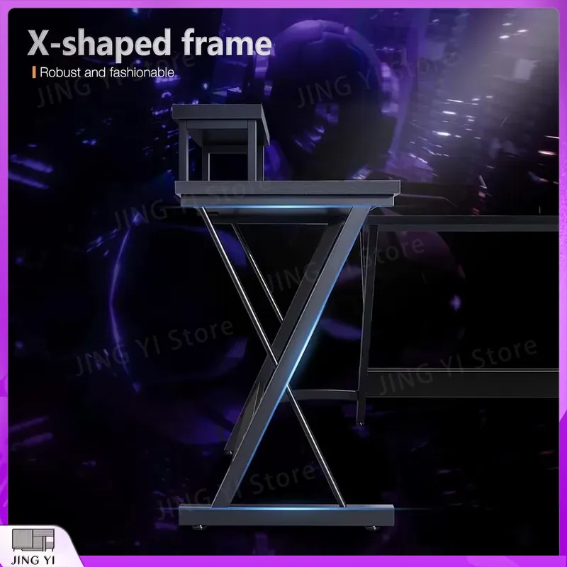 โต๊ะเล่นเกมรูปตัว L พร้อมขาตั้ - Desk Setup L Shaped บทวิจารณ์และราคา