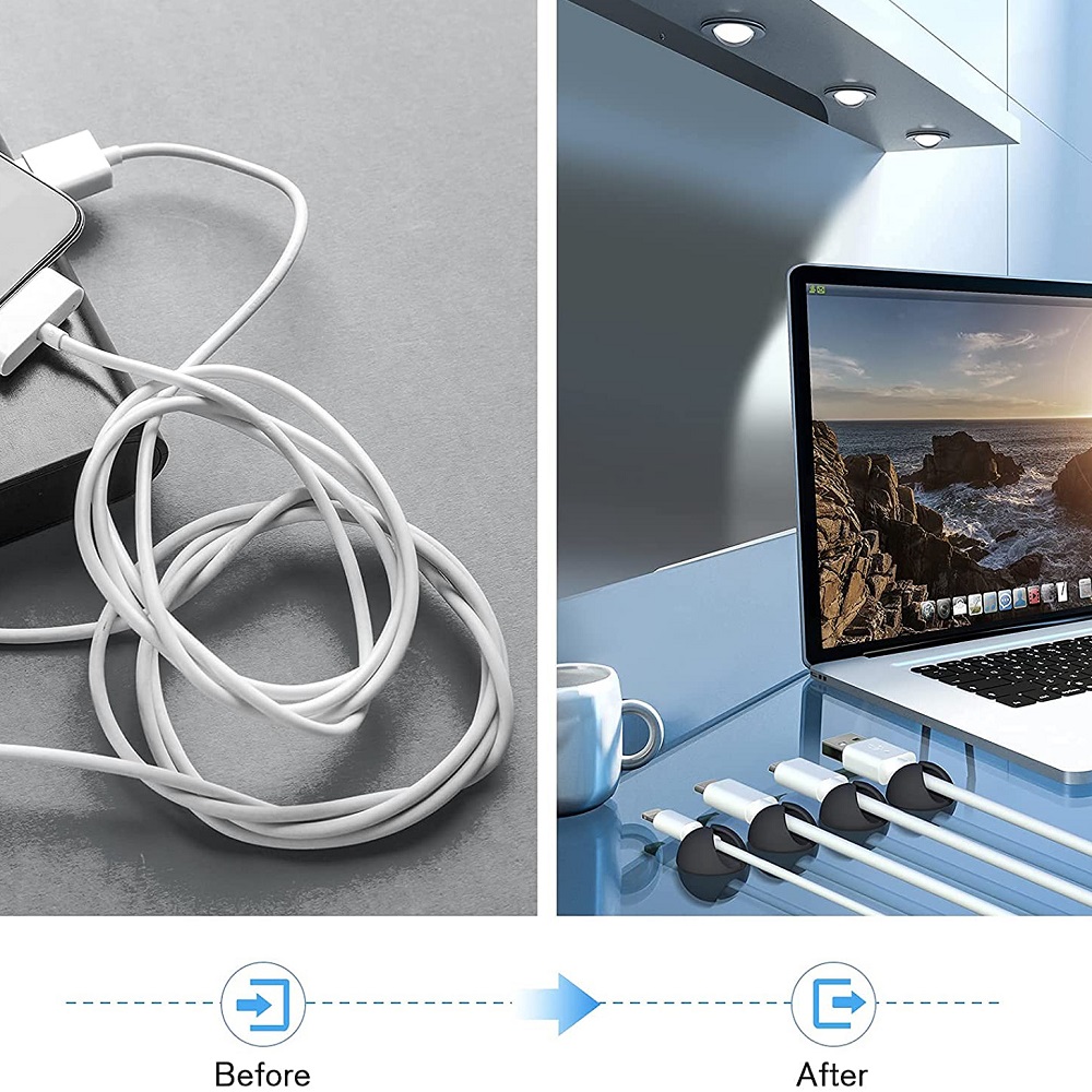 ที่เก็บสายเคเบิล ซิลิโคนรัดสาย - Headphone Hook Under บทวิจารณ์และราคา