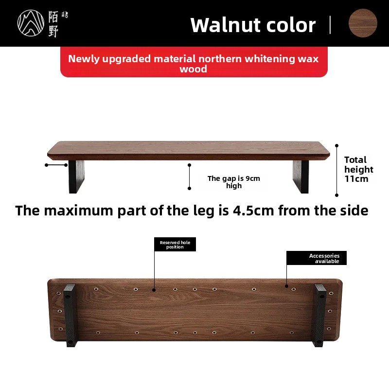 แท่นวางจอคอมพิวเตอร์ไม้เนื้อแข - Desk Setup Living Room บทวิจารณ์และราคา