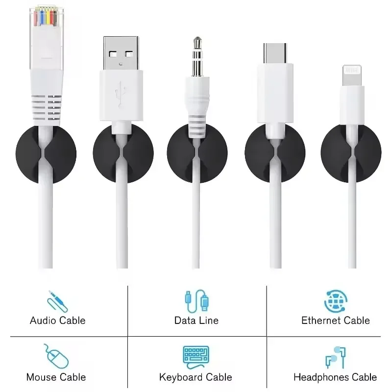 5/50Pcs Desktop Wallสายคลิปการ - Headphone Hook Under บทวิจารณ์และราคา