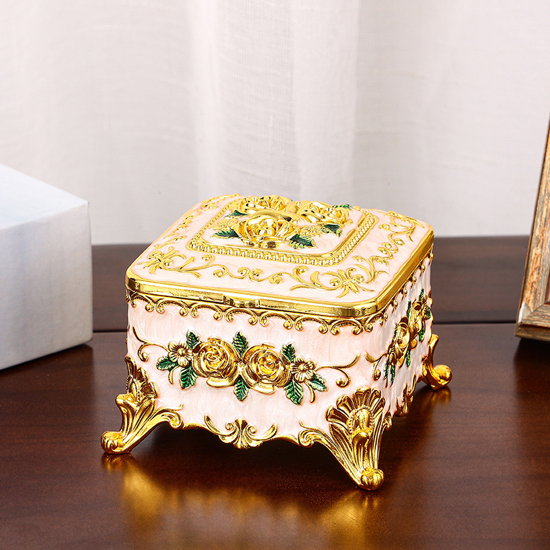 กล่องเก็บของโลหะเคลือบบนโต๊ะสำ - Desk Setup Vintage บทวิจารณ์และราคา