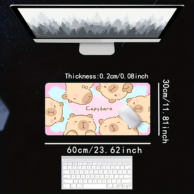 แผ่นรองเมาส์ลายการ์ตูนคาปิบาร่ - Desk Setup For Office บทวิจารณ์และราคา