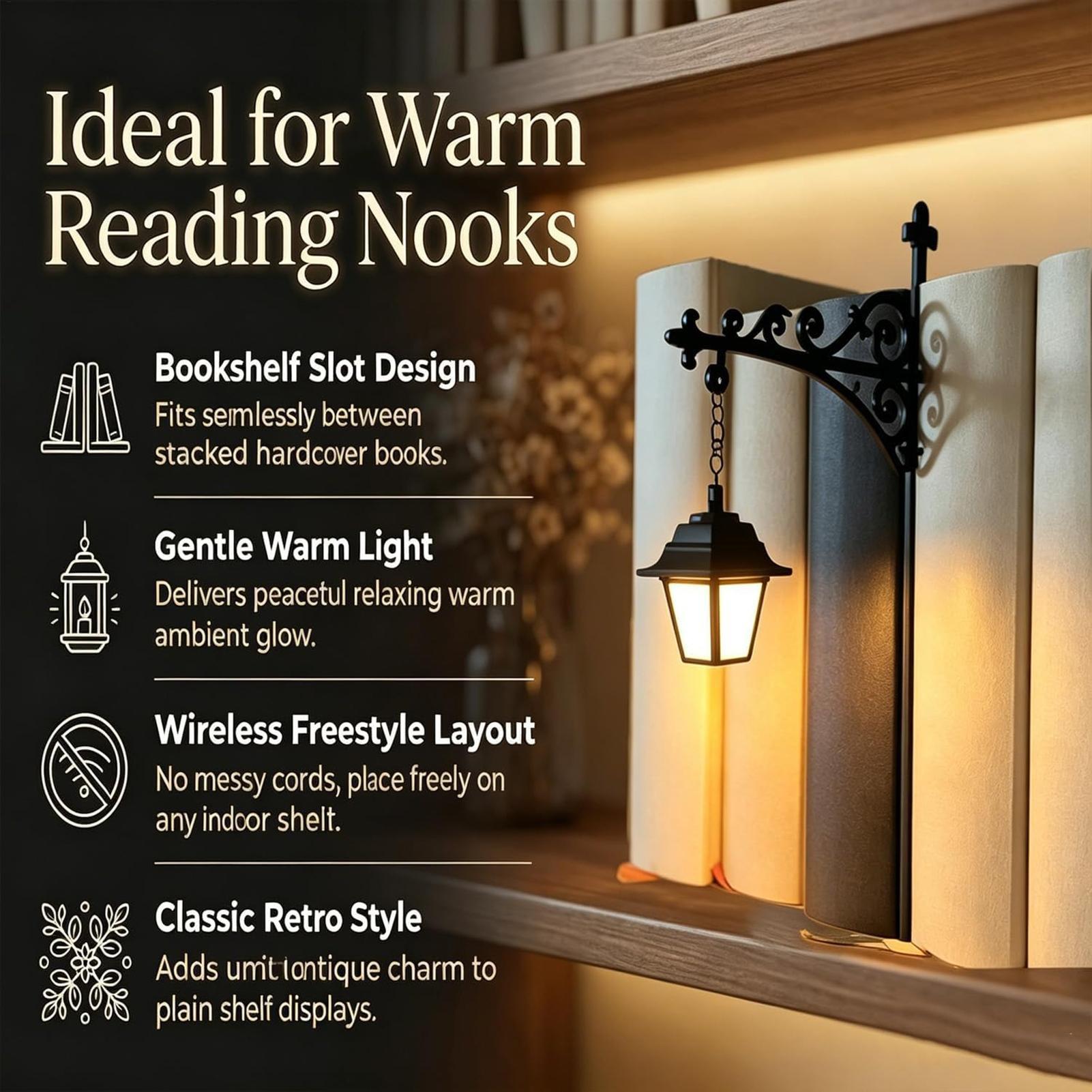 โคมไฟติดชั้นวางหนังสือ LED สไต - Desk Setup Vintage บทวิจารณ์และราคา