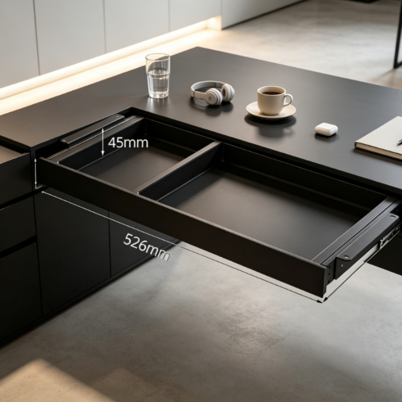 ถาดเก็บของแบบเลื่อนใต้โต๊ะระดั - Desk Setup For Office บทวิจารณ์และราคา