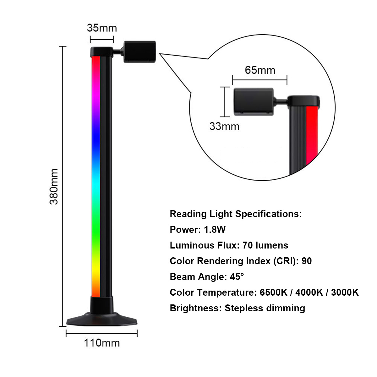 ไฟ LED RGB อัจฉริยะ ควบคุมผ่าน - Desk Setup Background บทวิจารณ์และราคา