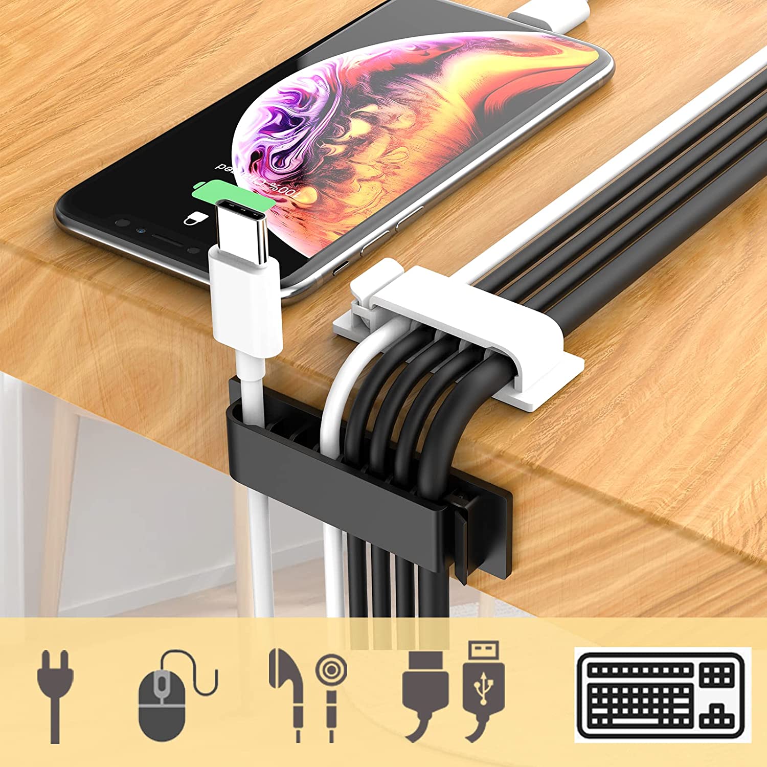 ที่เก็บสายเคเบิล ที่จัดการสายไ - Desk Setup Cable Management บทวิจารณ์และราคา